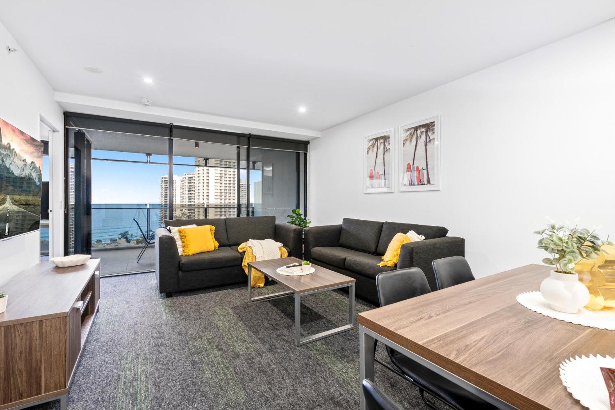 Ocean View Apartments With Balcony - Circle On Cavill - Central Location! - Self Contained & Privately Managed 黄金海岸 外观 照片